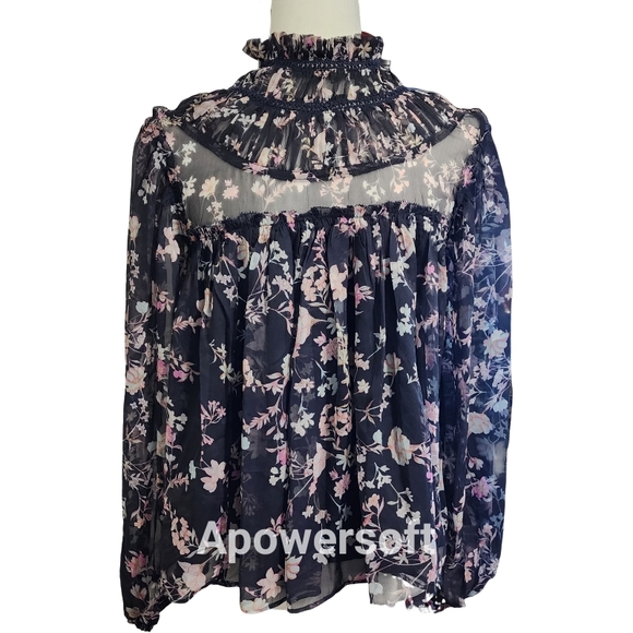 French Connection Tops - French Connection Floral Sheer Women's Top
